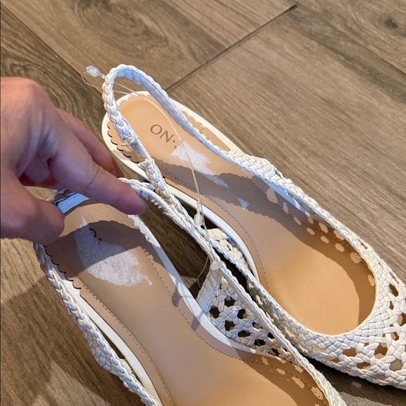 New ON 34th Fortune Woven Slingback Pumps Sz 9 - Picture 6 of 10